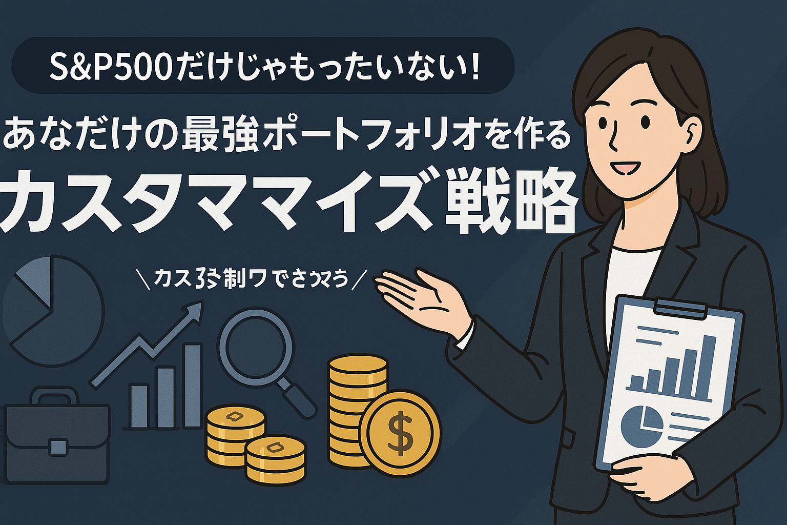 S&P500だけじゃもったいない!あなただけの最強ポートフォリオを作る「カスタマイズ戦略」