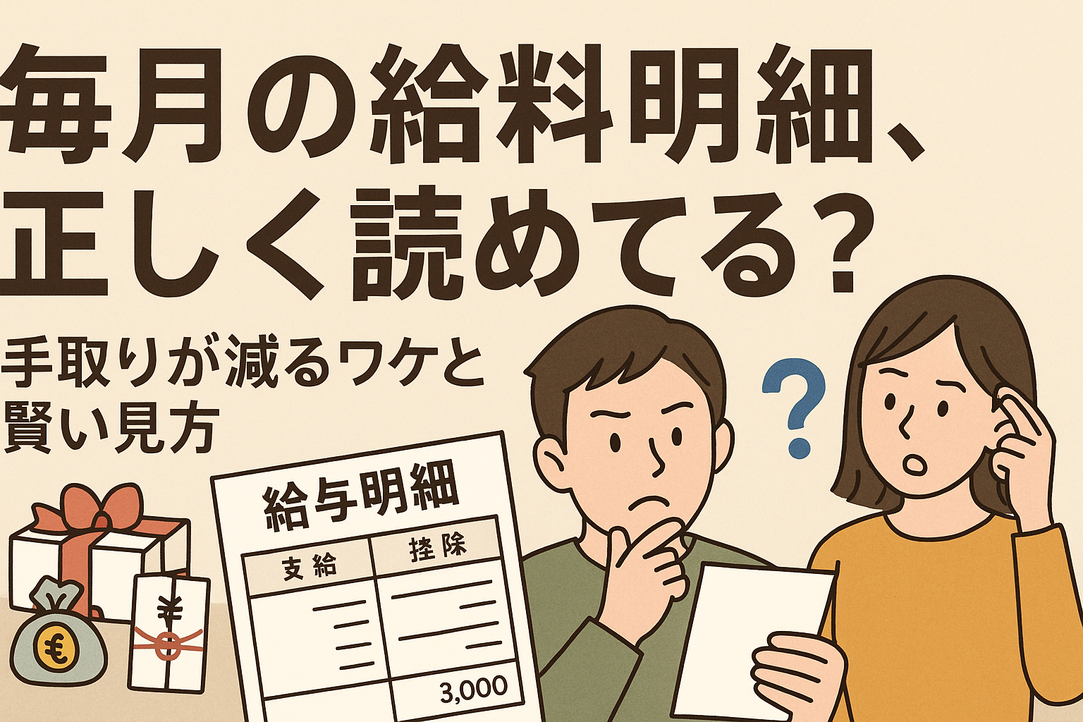 毎月の給料明細、正しく読めてる?手取りが減るワケと賢い見方