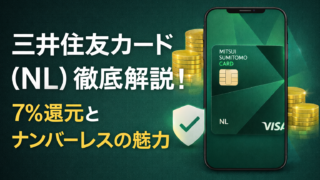 【年会費永年無料】三井住友カード（NL）徹底解説！7%還元とナンバーレスの魅力