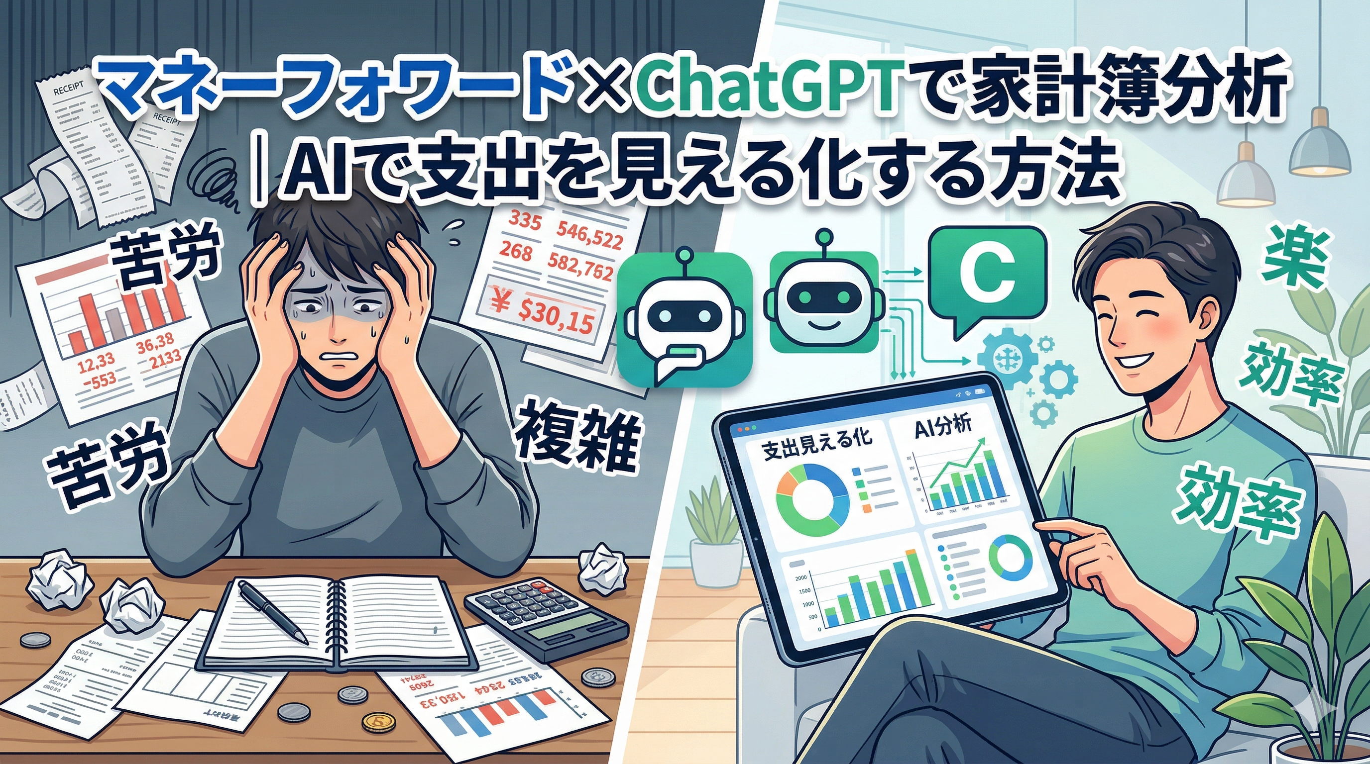 マネーフォワード×ChatGPTで家計簿分析｜AIで支出を見える化する方法
